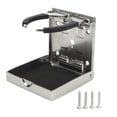 thumbnail image 1 of Folding Cup Holder Adjustable Arm 304 Stainless Steel Anti Sliding for Marine Boat Yacht Car RV, 1 of 11