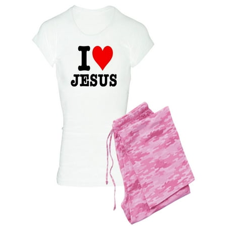 

CafePress - I Heart Jesus - Women s Light Pajamas