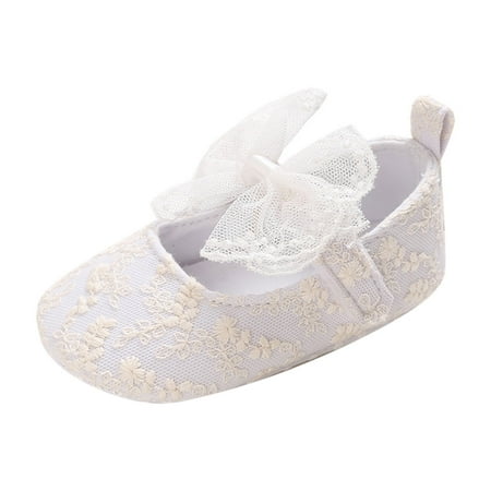 

Otqutp Baby Flat Shoes Spring Summer Children Baby Toddler Shoes Girls Casual Shoes Lightweight Flat Sole Solid Color Breathable Comfortable Bow Knot Shoes