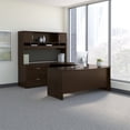 thumbnail image 2 of Series C 72W Left Hand Bow Front U Desk Set in Mocha Cherry - Engineered Wood, 2 of 8