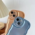 thumbnail image 4 of Solid Color Curly Wave Frame Soft Compatible with iPhone Case (Light Black,iPhone X/Xs), 4 of 11