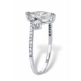thumbnail image 2 of PalmBeach Jewelry Marquise-Cut and Round Cubic Zirconia Bypass Engagement Ring 1.35 TCW in 1Gold-Plated or Platinum-Plated Sterling Silver, 2 of 5