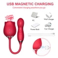 thumbnail image 5 of Xbonp Jouets Vibrateurs Roses pour Femmes, Vibrateur Point g 3 en 1 avec Gode Vibrant Rouge, 5 of 5