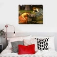 thumbnail image 4 of Nawypu Wall Art - Echo And Narcissus Painting - Famous Art Poster - Pre Raphaelite Print - Romantic Canvas Painting Pictures for Bathroom Girl Bedroom, 4 of 4