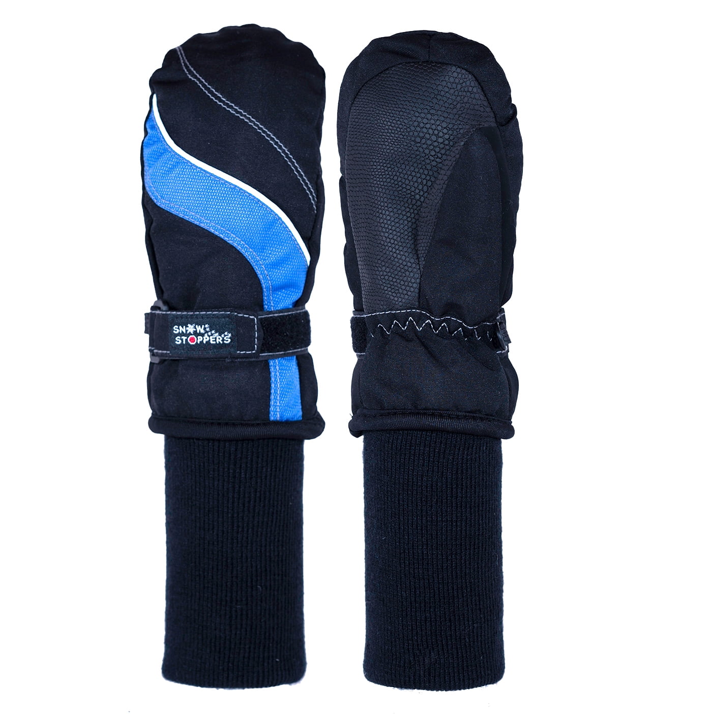 SnowStoppers Kids Ski & Snowboard Mittens (Extra Large, Blue)