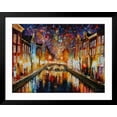 thumbnail image 2 of Art.com Night Amsterdam Art Print by Leonid Afremov, Black Frame Wall Art, 40" x 32", 2 of 4