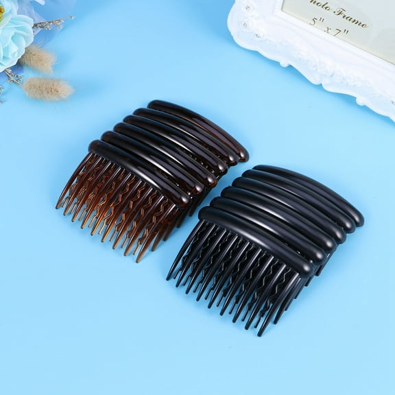MLINS Classic Assorted Color Plastic Side Hair Combs for Women, 12pcs 17 Teeth Hair Accessories 8x5cm