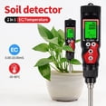 thumbnail image 2 of EC Soil Detector Digital EC Temperature Soil Tester Electrical Conductivity Soil Meter for Potted Plants Garden, 2 of 9