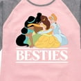 thumbnail image 3 of Disney Princess - Princess Besties - Toddler And Youth Girls Raglan Graphic T-Shirt, 3 of 4