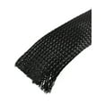 thumbnail image 2 of Cubierta de cable expandible de nylon negro de 15 pies (4.6 m) de largo y 30 mm de ancho, 2 of 2