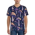 thumbnail image 4 of Haiem Hip Hop Hipster Baseball Jersey Button Down Shirts Sports Uniforms Men Women Jersey(Floral Hippie Mushrooms,3X-Large), 4 of 9