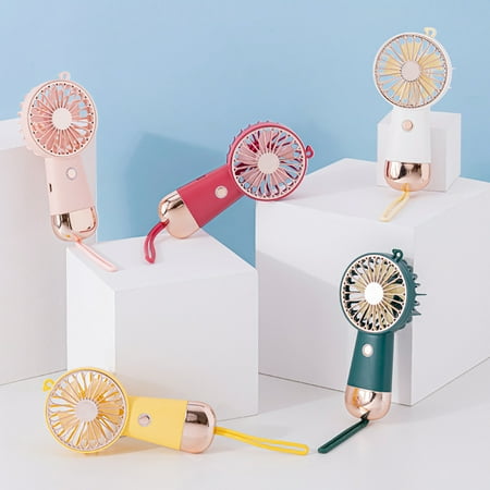 

Xinwanna Mini Fan Handheld USB Charging Night Light Summer Pocket Cooling Fan for Home (Green)