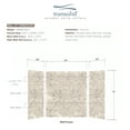 thumbnail image 5 of Transolid Swk603672 Saramar 60" W X 36" D X 72" H Three Panel Shower Wall Kit - Sand Creme, 5 of 7