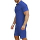 thumbnail image 3 of Conjunto de chándal deportivo KUYIGO, polo y pantalones cortos para hombre, 3 of 6