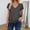 Gray, variant on Chuancc Women's V Neck T-Shirts Short Sleeve Summer Casual Tops Loose Fit Flat Hem Plain Basic Tees Black L