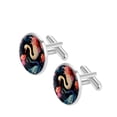 thumbnail image 2 of Swan Elegant Stainless Steel Cufflink and Shirt Clip Set for Formal Attire - for Weddings and Business Meetings, 2 of 6