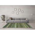 thumbnail image 3 of Ahgly Company Indoor Rectangle Abstract Light Blue Modern Area Rugs, 5' x 8', 3 of 4