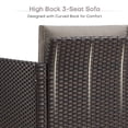 thumbnail image 5 of Gymojoy 2-Piece Outdoor Wicker Club Lounge Chairs,Patio Arm Chair Set in Brown/Gray, 5 of 6