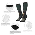 thumbnail image 4 of Picia Women Crew Soft Moisture-wicking Socks Stylish Avian Gathering Pattern Design Cotton Socks, One Size fit All, 4 of 9
