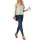 thumbnail image 2 of INSPIRAR CHIC Top de Satén para Mujer Sin Mangas con Cuello en V Básico de Doble Tirante Talla XS Verde Guisante, 2 of 6