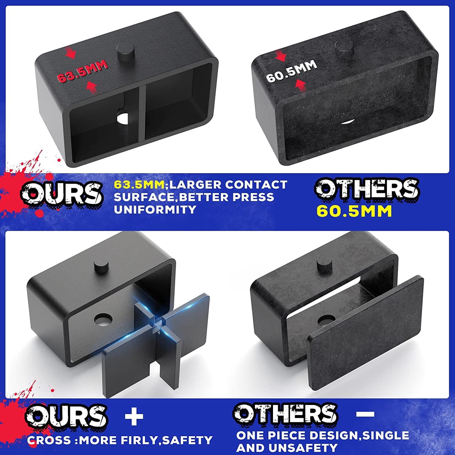 3" Front +2" Rear Leveling Lift Kit For 2015-2022 Chevrolet Colorado 2WD/4WD
