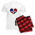 thumbnail image 6 of CafePress - Dominican Heart Men's Light Pajamas - Men's Light Loose Fit Cotton Pajama Set, 6 of 7