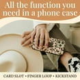 thumbnail image 4 of Walli Cases for iPhone 14 Pro Case Aesthetic Wallet Phone Case Card Holder, Securely Holds up to 2 Cards - Cute, Trendy Phone Cover for Women, fits iPhone 14 Pro, with Kickstand & Finger Strap, 4 of 7