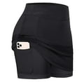 thumbnail image 1 of Pantalones Cortos para Correr para Mujer con Forro Pantalones Cortos Deportivos 2 en 1 con Bolsillos Ropa Deportiva,Black-M-Black-M Sincero Electrónica, 1 of 5