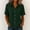 *Army Green, variant on ClodeEU Women's Collared Short Sleeve Button Down Shirt,Casual Solid Loose Fit Blouse Army Green,Women's Plus L