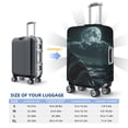 thumbnail image 4 of Yiaed Moonlit Night Sky Shark Print Travel Luggage Cover Suitcase Protector Fits 18-32 Inch Luggage Wheel Covers Patterned Elastic Luggage Anti-scratch（No luggage）-X-Large, 4 of 5