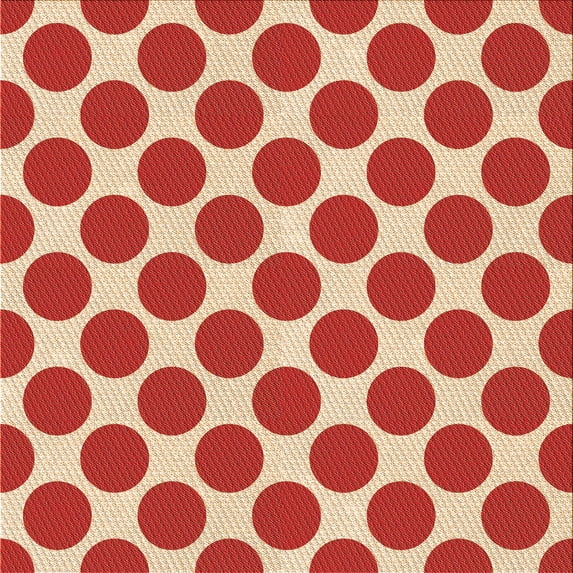 Ahgly Company Indoor Square Patterned Red Area Rugs, 5' Square