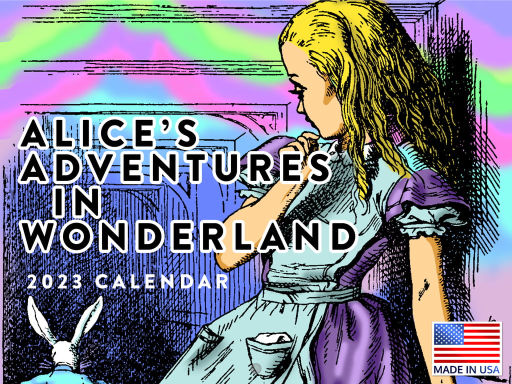 Alice Adventures In Wonderland Calendar 2023 Monthly Wall Hanging