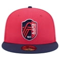 thumbnail image 2 of Men's New Era  Red St. Louis City SC 2025 Kickoff 59FIFTY Fitted Hat, 2 of 5