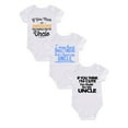 thumbnail image 4 of 3pcs Creative Rompers - Infant Toddler Personalized Letter Print Short Sleeve Jumpsuit, Perfect For Newborn Birth Gift & Photoshoot, 4 of 5