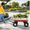 Red, variant on Wagon Cart for Kids, Heavy Duty Wagon Cart with Wooden Fence, Beach Wagon with 10" All-Terrain Wheels, Utility Wagon for Patio Camping Garden Beach Shopping, 330 lbs Capacity, JA3889