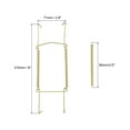 thumbnail image 2 of Uxcell 4 Pcs Soporte para Platos 8 x 2.8 pulgadas Soportes de Platos de Pared Invisibles en Zinc Dorado, 2 of 6
