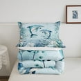 thumbnail image 4 of Dolphin Comforter Set Teal Blue Ocean Beach Coastal Bedding Comforter Sets Full,Starfish Octopus Tentacles Quilt Underwater Creature Coral Duvet Insert,Kawaii Fish Room Decor, 4 of 5