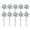Multicolor#02, variant on Reflective Pinwheel 8-pack, Decorative Windmill, 18.5 Inch Shiny Mylar Spinner Ornament with Rod Stick for Balcony Garden Vineyard and Outdoor Yard Arrangement
