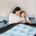 thumbnail image 5 of Manfei Retro Damask Baroque 7-Piece Twin Bedding,Black Dreamy Bowknot Bedding Comforter Set,Black Reversible, 5 of 7