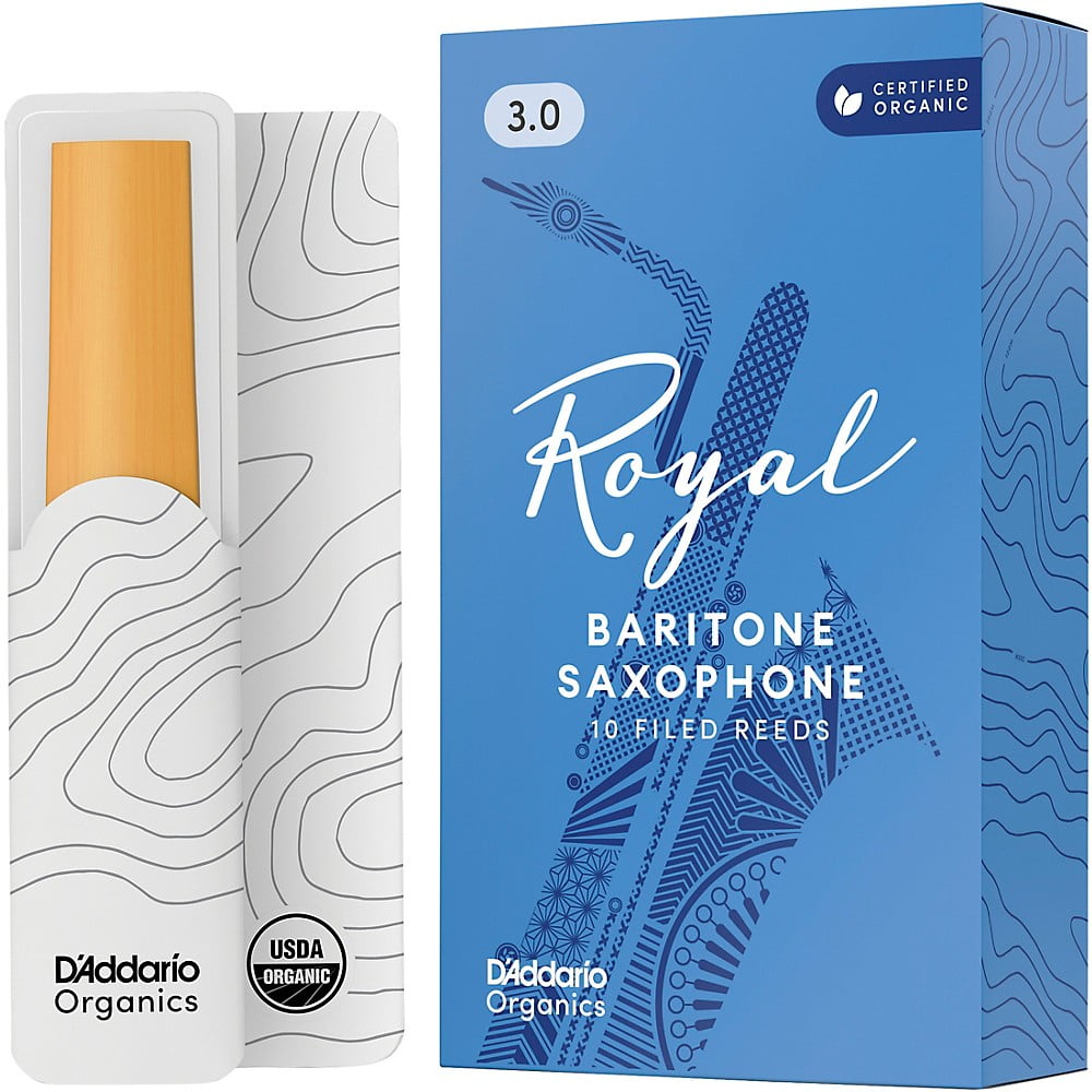 Royal by D'Addario Baritone Sax Reeds, Strength 3, 10-pack