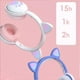 thumbnail image 3 of Methold Auriculares Bluetooth que brillan intensamente lindo LED oreja de gato pata niñas regalo niños auriculares inalámbricos estéreo HIFI bajo Cables de audio/vídeo Verde en caja, 3 of 6
