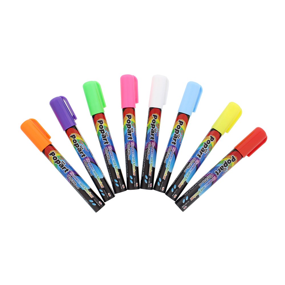ABN Liquid Chalk Pen Neon Car Markers 8Pack ABN Liquid Chalk Pen Neon Car Markers 8Pack