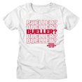 thumbnail image 1 of Ferris Bueller's Day Off Beuller Repeat White Women's T-Shirt, 1 of 2