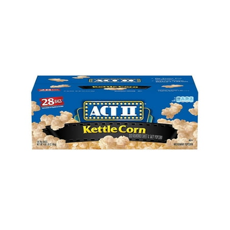 ACT II Kettle Corn Microwave Bags (28 ct.) -Pack of