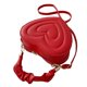 thumbnail image 4 of Bolso de hombro con forma de corazón de piel sintética con correa ajustable y elegante. Rojo, 4 of 9