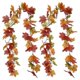 thumbnail image 1 of Halloween Maple Garland Thanksgiving Autumn Artificial Autumn Maple Garland Hanging Maple Vine 2 Pi, 1 of 5