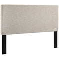 thumbnail image 6 of Modway Taylor Full/Queen Upholstered Linen Fabric Headboard in Beige, 6 of 8