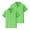 Green_002, variant on 2PC Polo Shirts Kids School Uniform Relaxed Fit Back To School Short Sleeve Button-Up T Shirts Comfy Solid Color Pullover for Boys & Girls Navy 6-7 Years