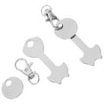 thumbnail image 3 of 2 Sets Trolley Tokens For Shopping Trolley Key Buckle Hanging Trolley Tokens Keys Decor, 3 of 8