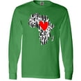 thumbnail image 3 of Inktastic Black History Month Ink Print African Heart Long Sleeve T-Shirt, 3 of 5